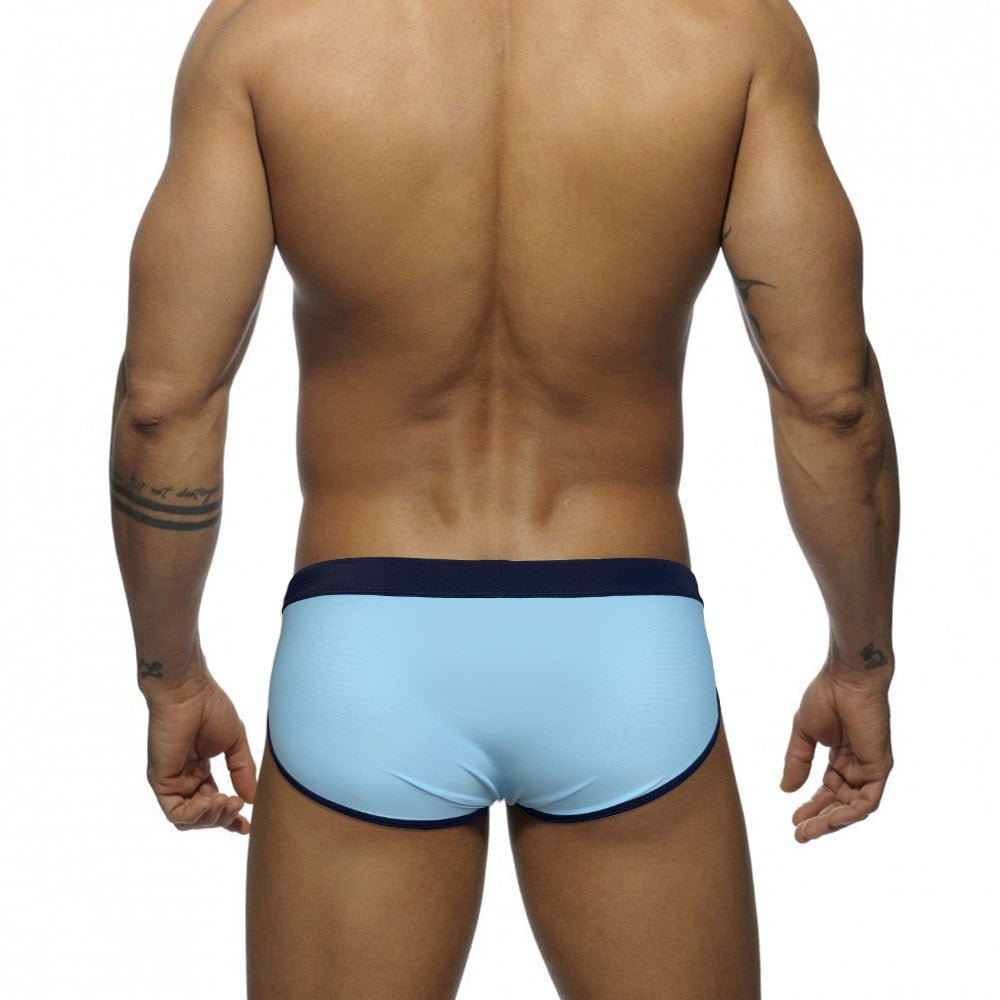 Racing Stripe Bowtie Swim Briefs | dmunderwear detail image 4