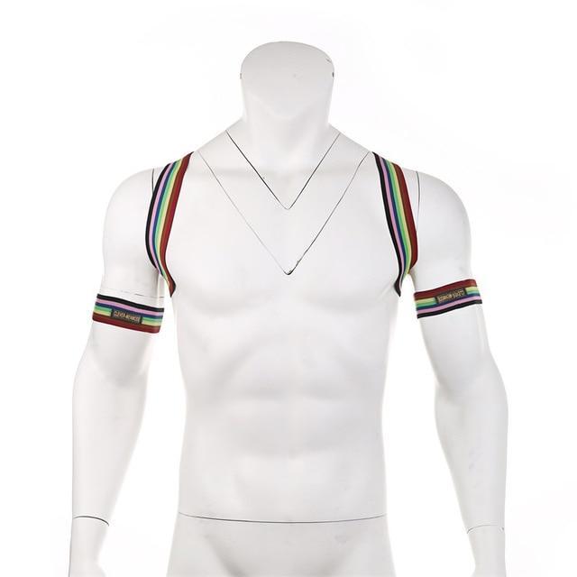 Rainbow Backpack + Arm Harness | dmunderwear detail image 2