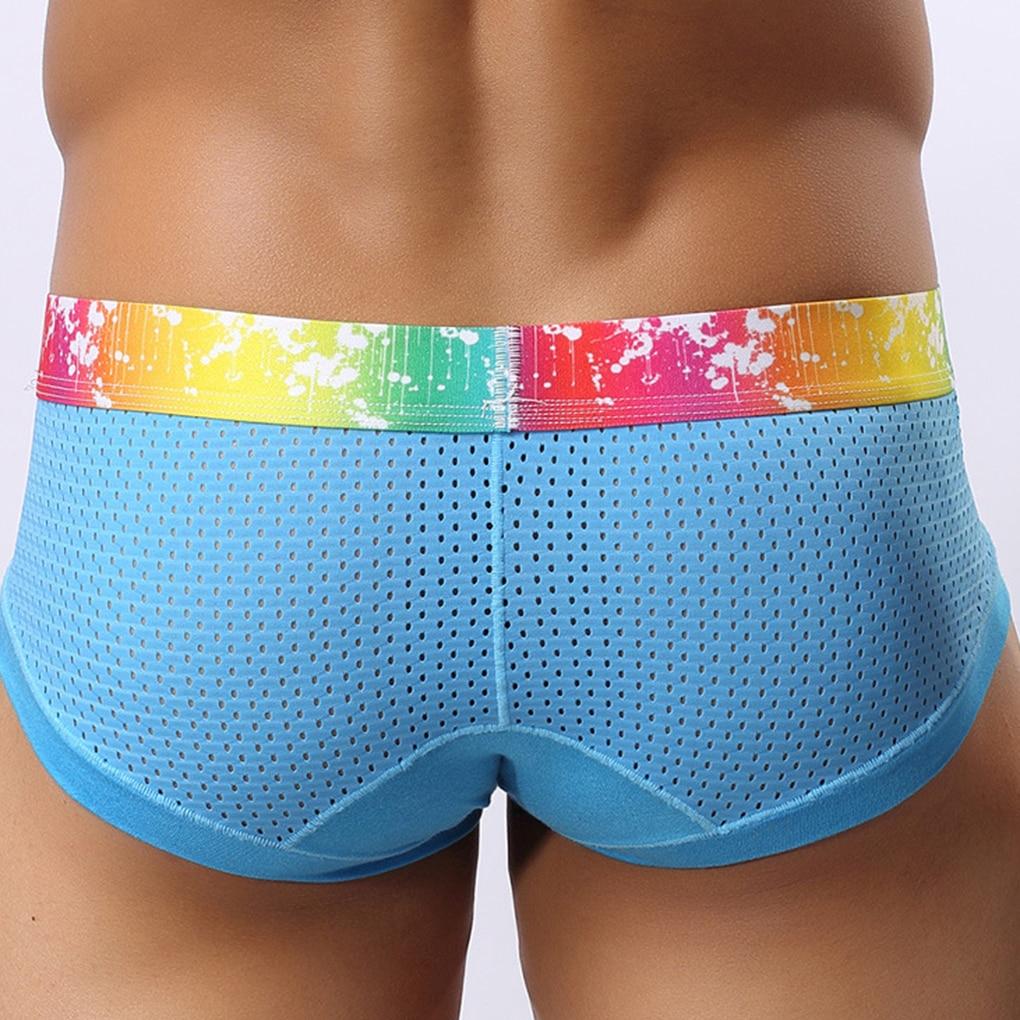 Rainbow Band Mesh Briefs | dmunderwear detail image 16