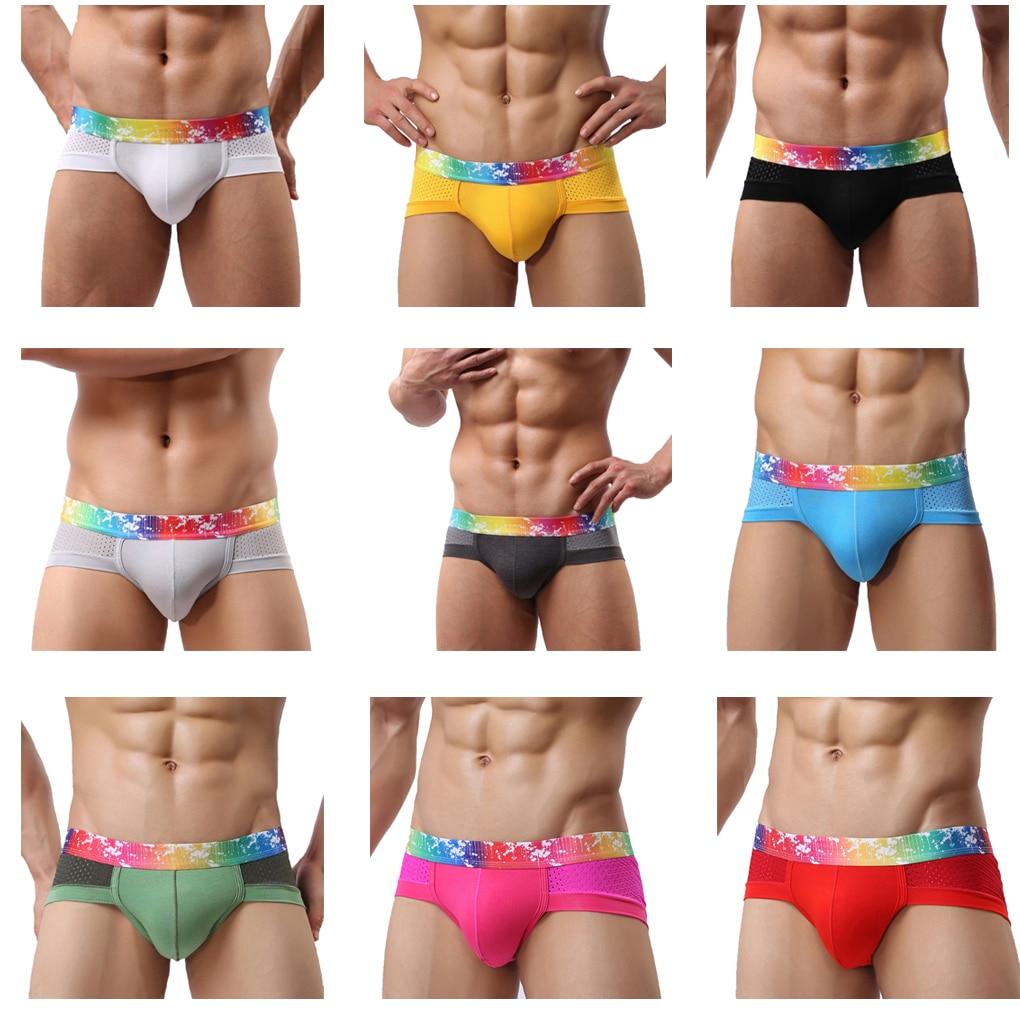 ORVLS Rainbow Band Mesh Briefs | dmunderwear detail image 3