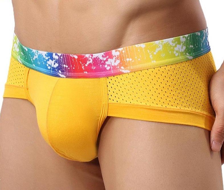 Rainbow Breathable Sports Briefs | dmunderwear