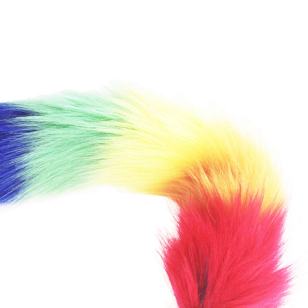 Rainbow-Colored Tail Plug Sex Toy | dmunderwear detail image 9