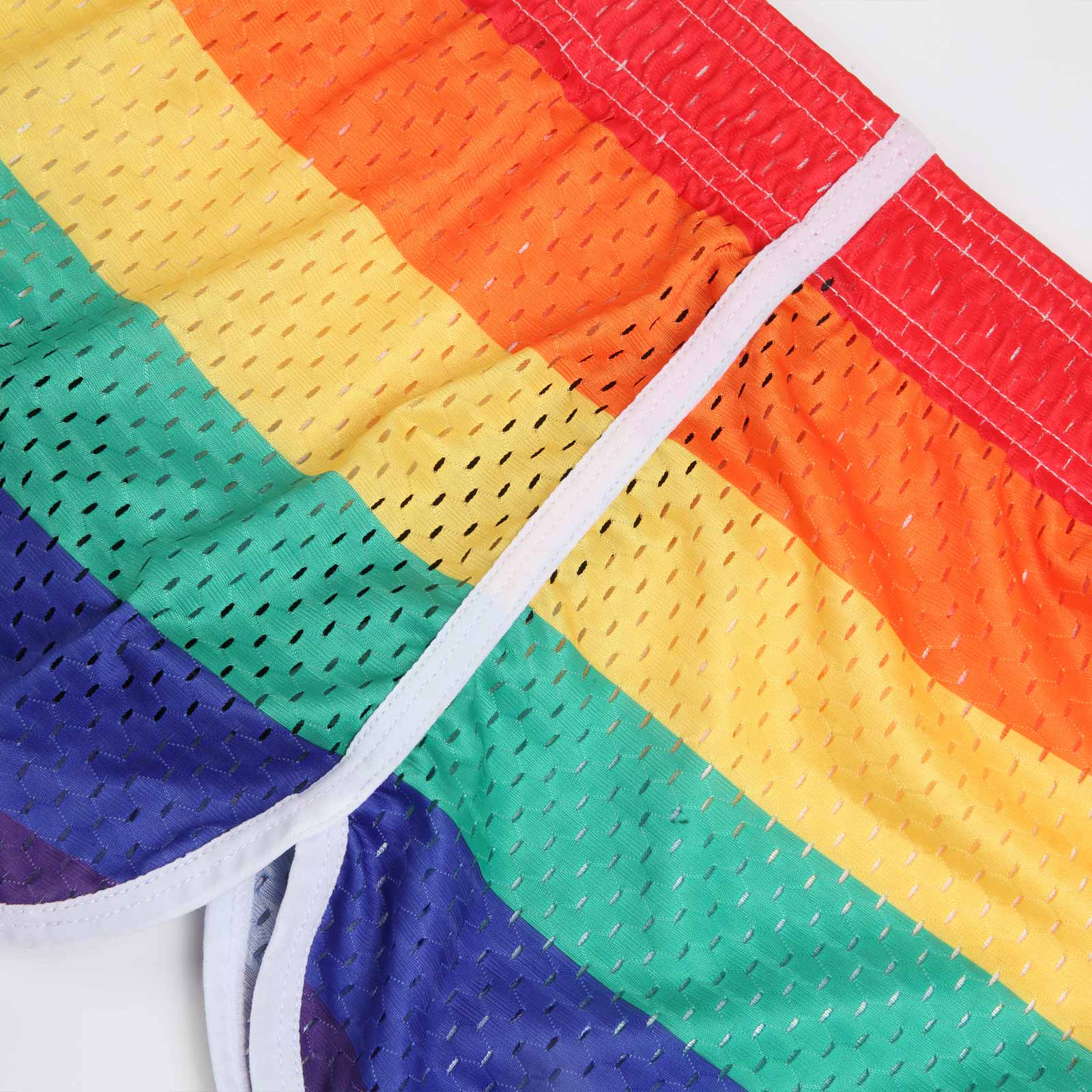 ORVLS Rainbow Convertible Mesh Boxer Briefs | dmunderwear detail image 8