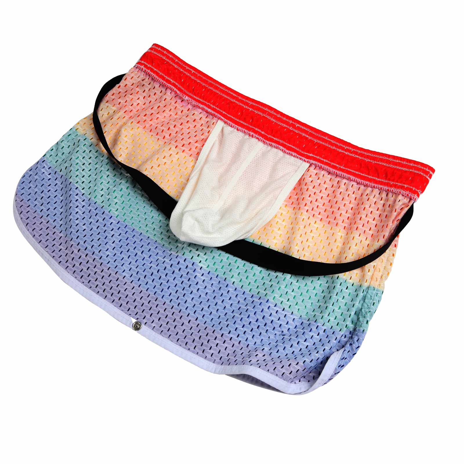 Rainbow Convertible Mesh Boxer Briefs | dmunderwear detail image 6