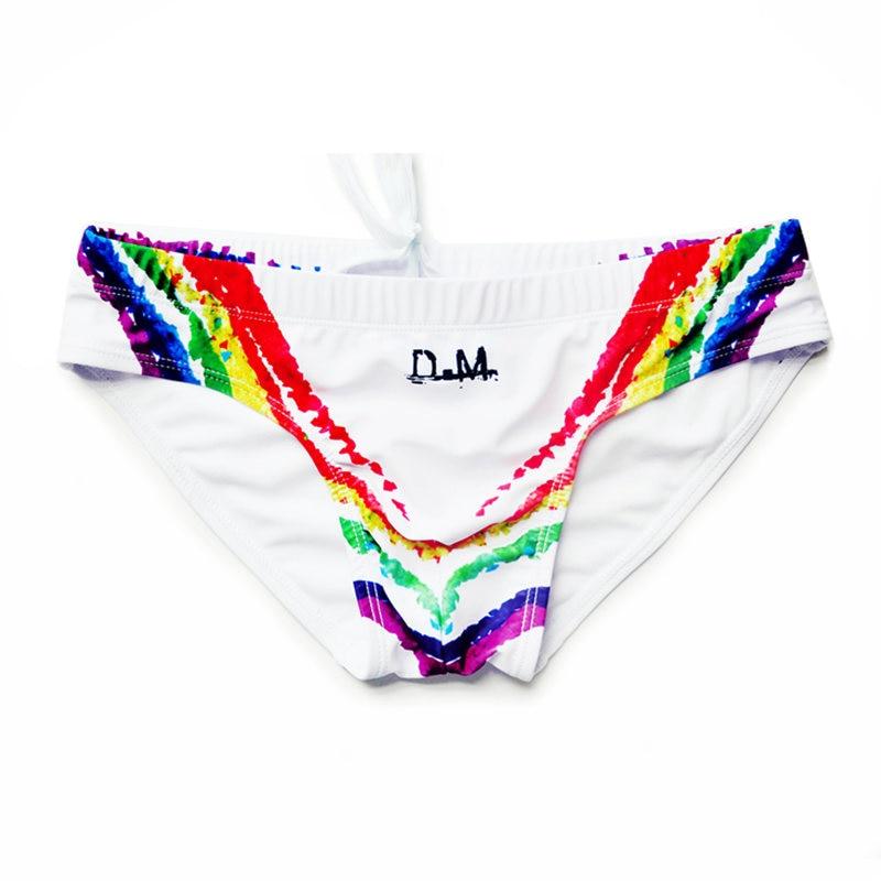 ORVLS DM Rainbow Grafitti Swim Briefs | dmunderwear