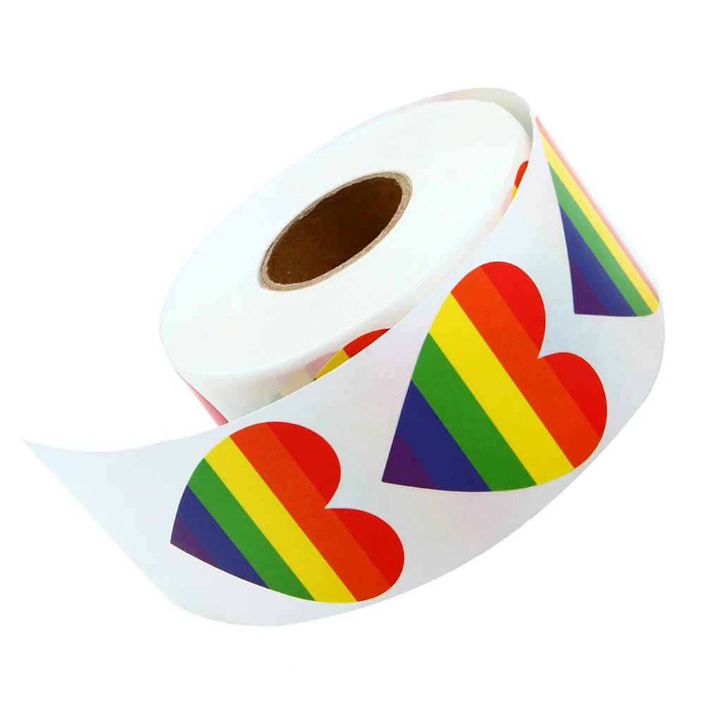 Rainbow Heart Sticker Roll | dmunderwear