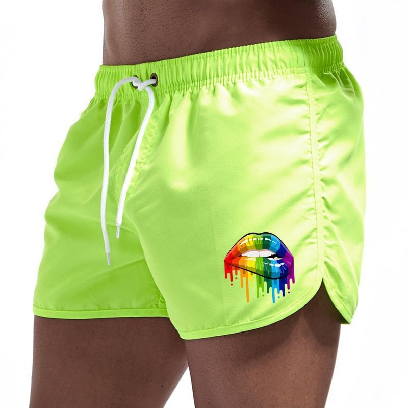 Rainbow Lips Board Shorts | dmunderwear detail image 8