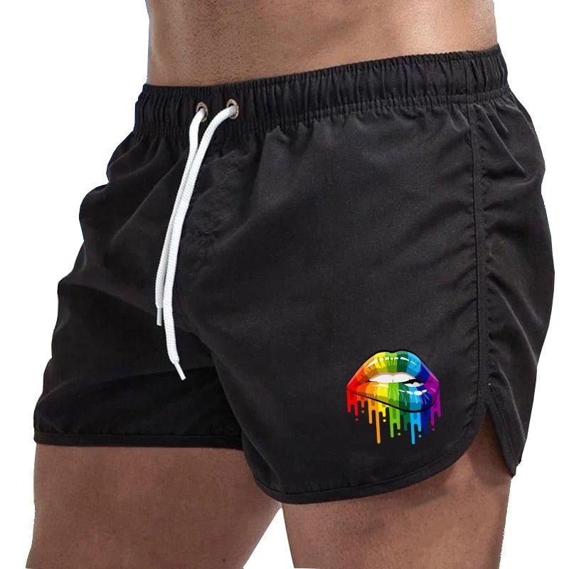 ORVLS Rainbow Lips Board Shorts | dmunderwear detail image 7
