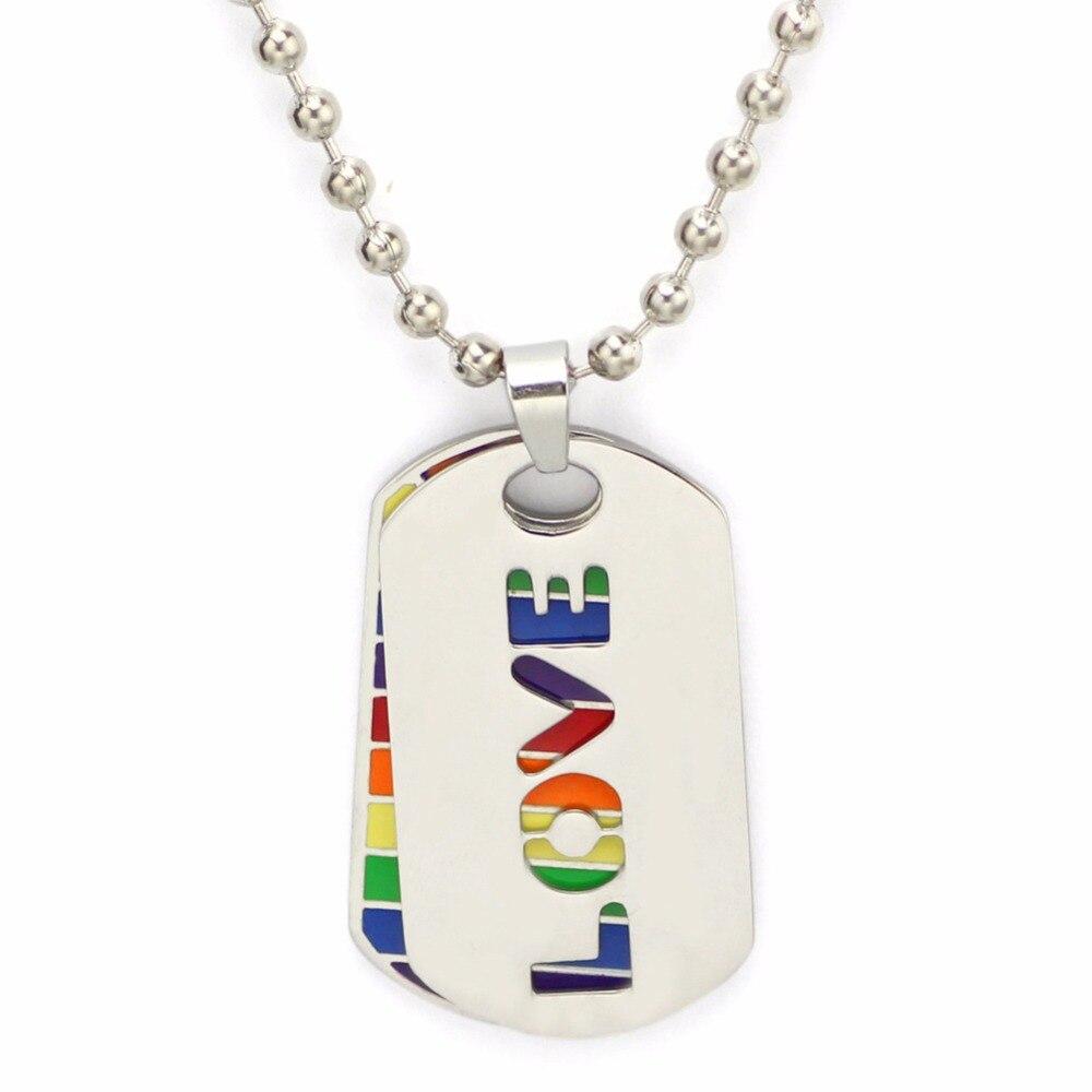 ORVLS Rainbow Love Dog Tags | dmunderwear product image 2