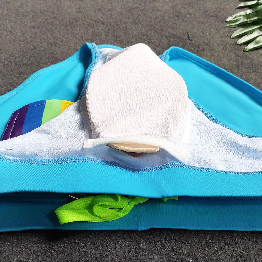 ORVLS Rainbow Pocket Swim Briefs | dmunderwear detail image 7