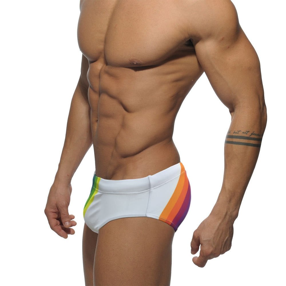 ORVLS Rainbow Sailor Swim Briefs | dmunderwear detail image 8