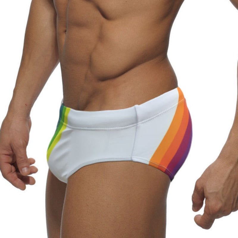 ORVLS Rainbow Sailor Swim Briefs | dmunderwear detail image 9