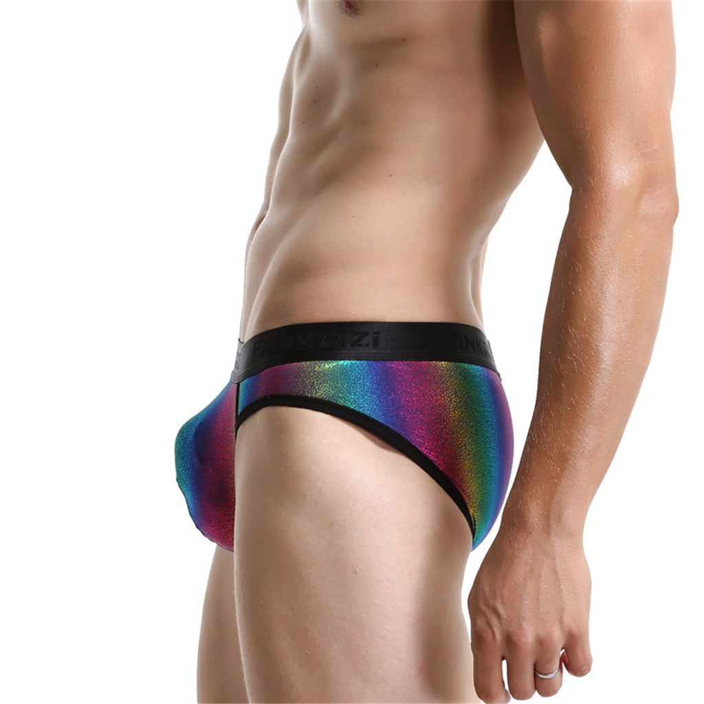 Rainbow Shimmer Briefs | dmunderwear detail image 2