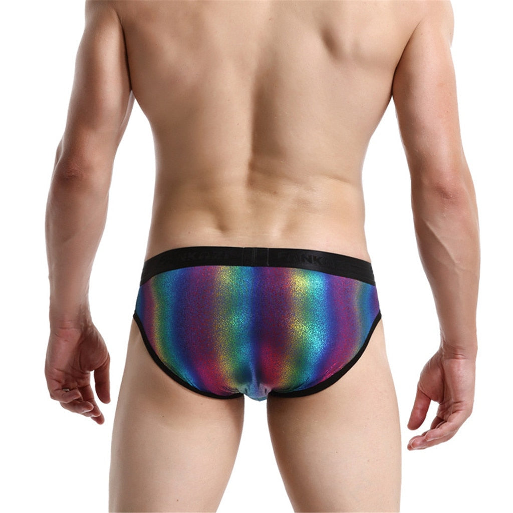 Rainbow Shimmer Briefs | dmunderwear detail image 3