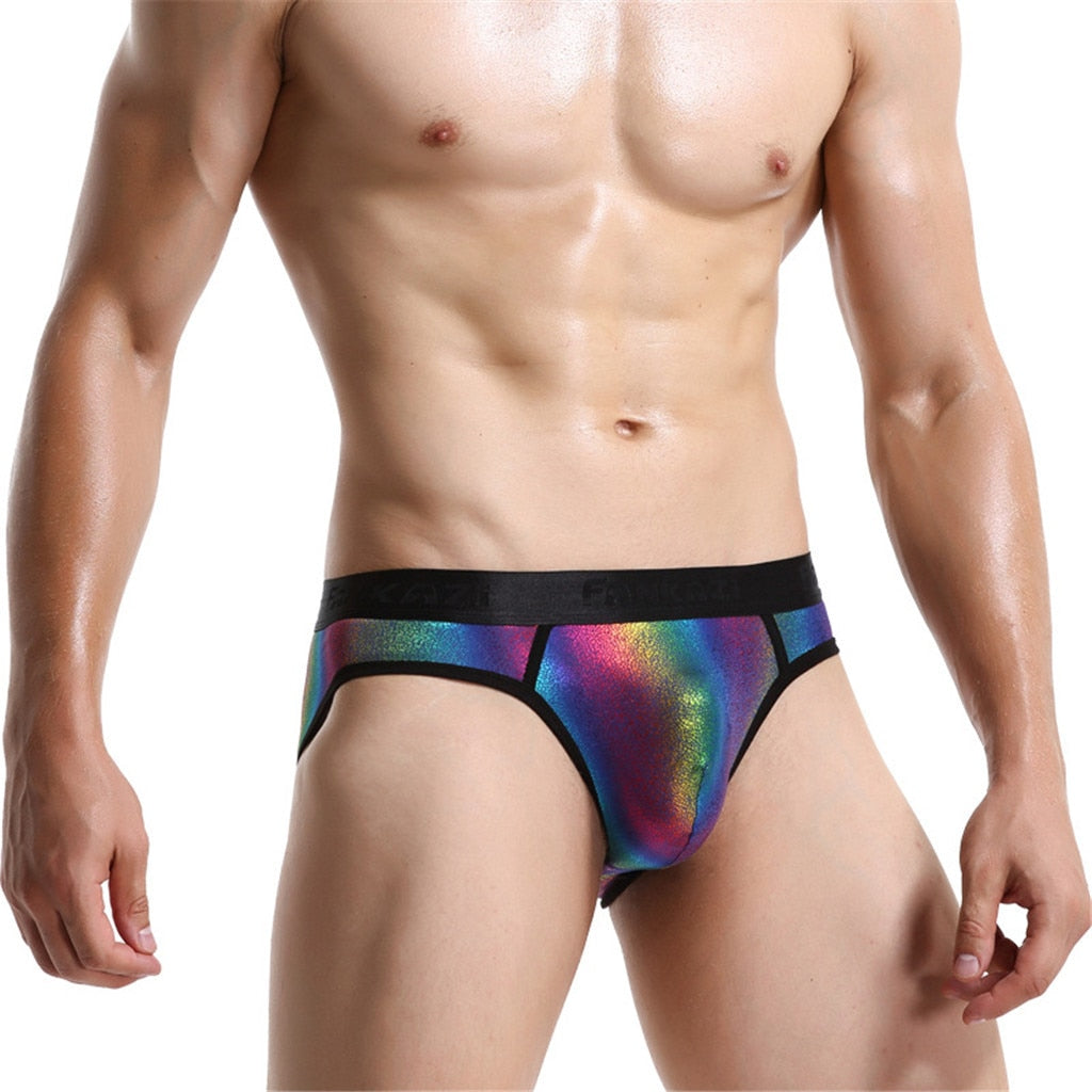 Rainbow Shimmer Briefs | dmunderwear detail image 4