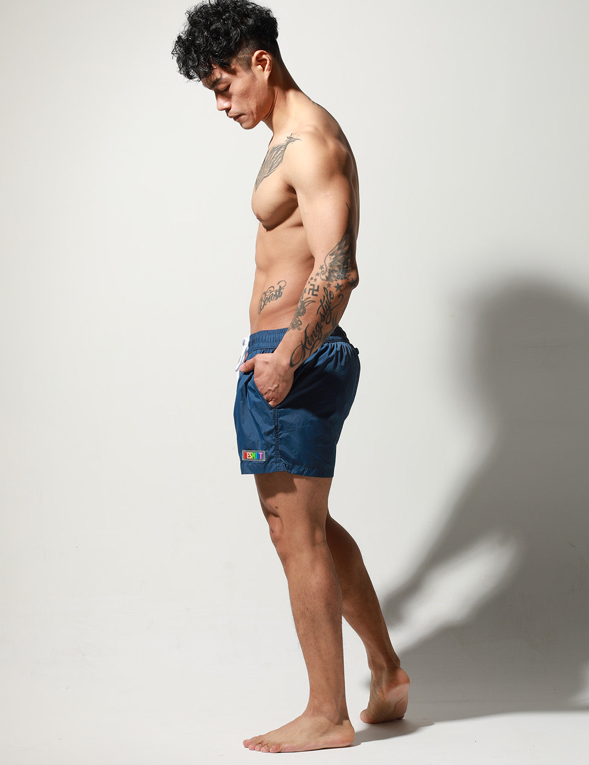 Rainbow Stripe Shorts S6019 | dmunderwear detail image 15