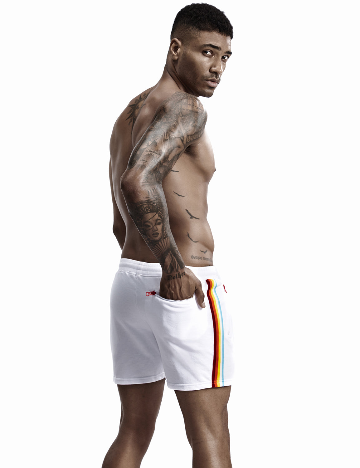 Rainbow Stripes Shorts 0501 | dmunderwear detail image 14