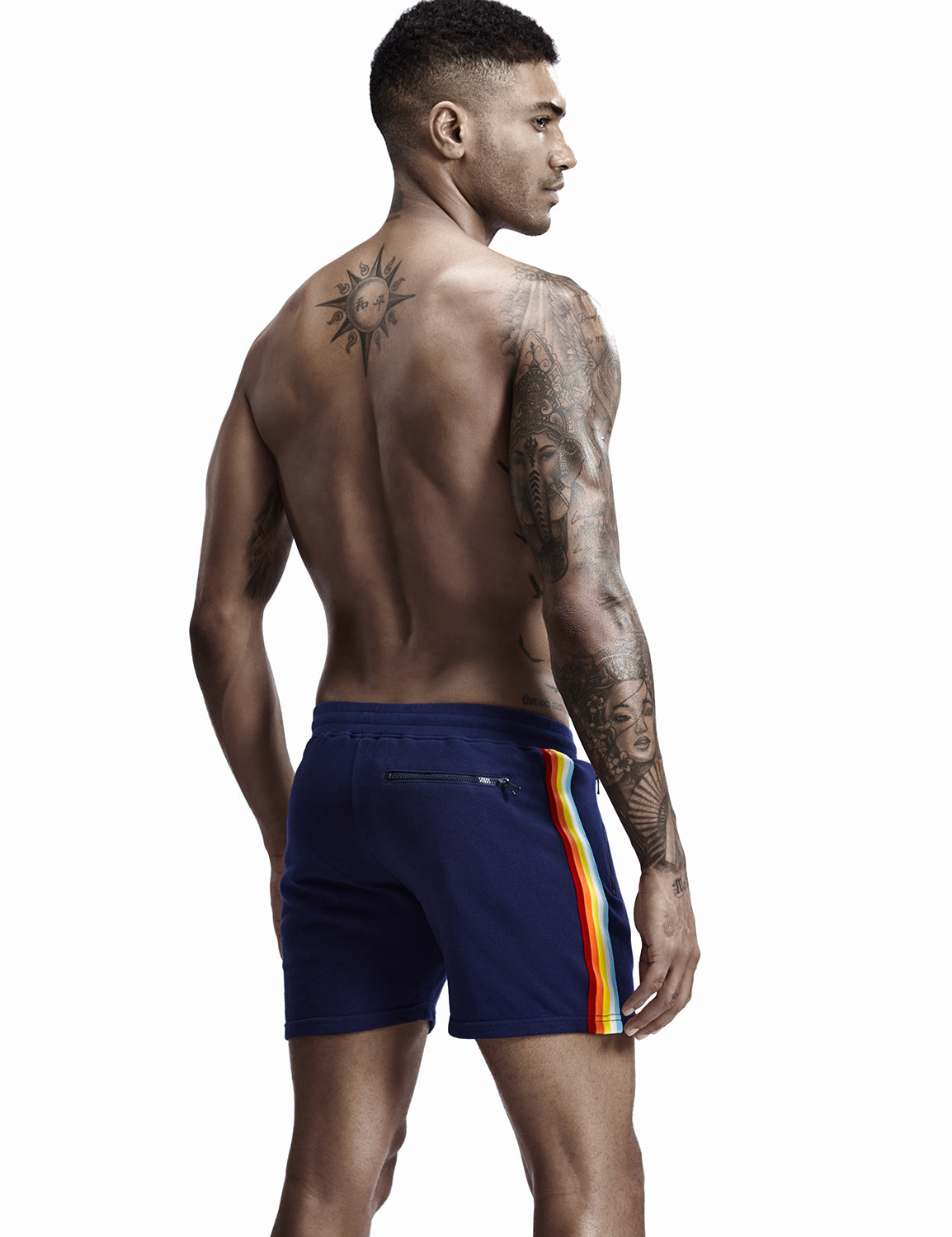Rainbow Stripes Shorts 0501 | dmunderwear detail image 2