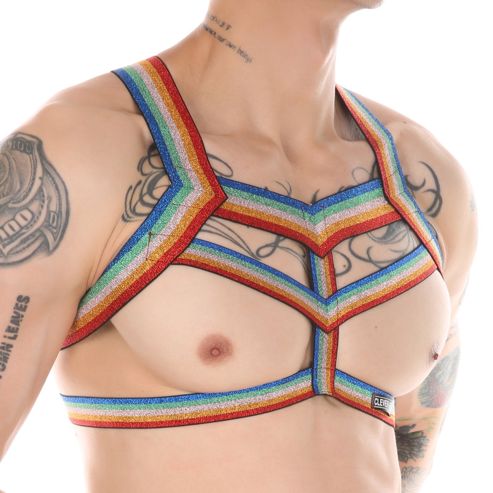 Rainbow V-Strap Harness | dmunderwear detail image 3