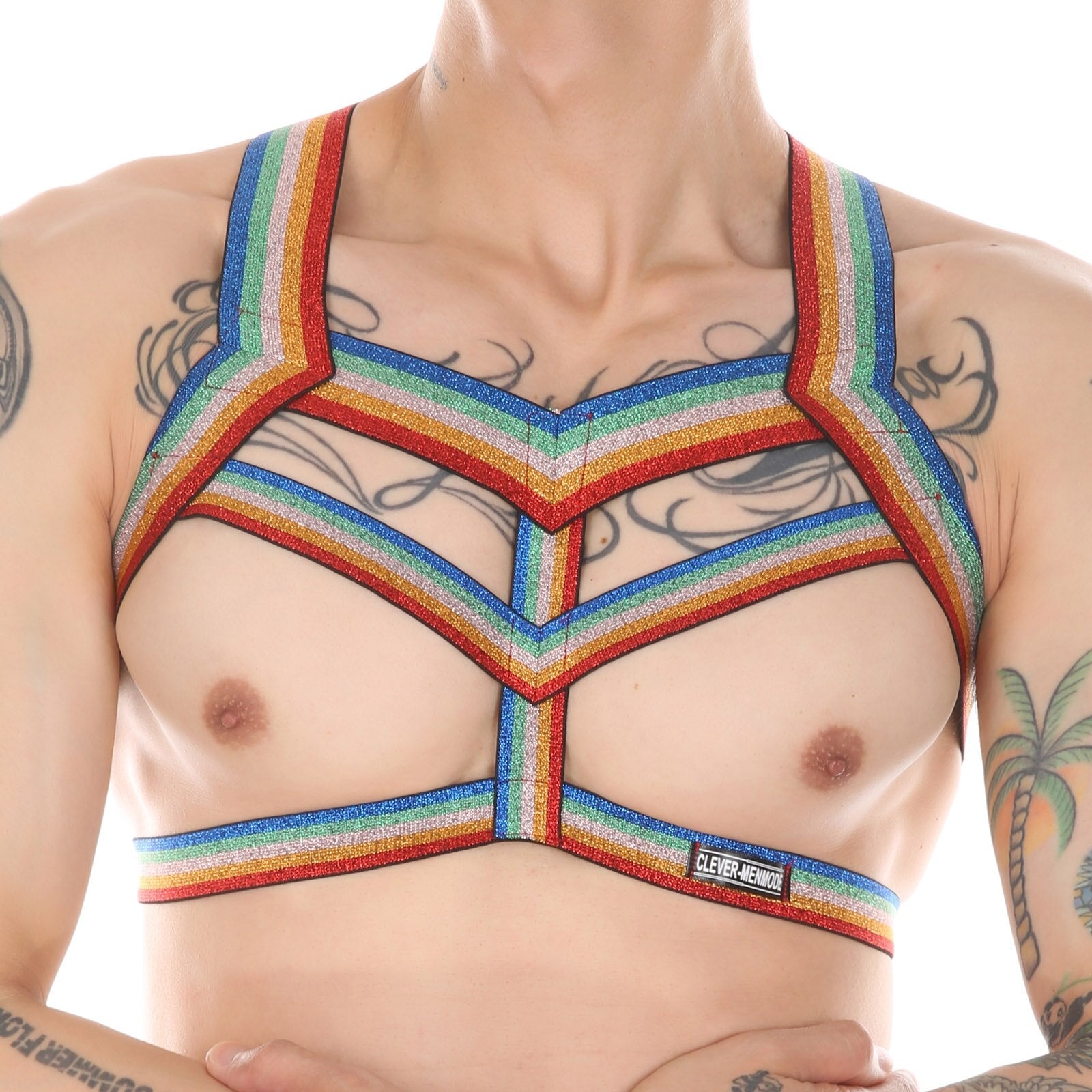 Rainbow V-Strap Harness | dmunderwear detail image 4