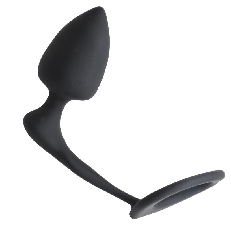Rapture Cock Ring With Butt Plug | dmunderwear detail image 3