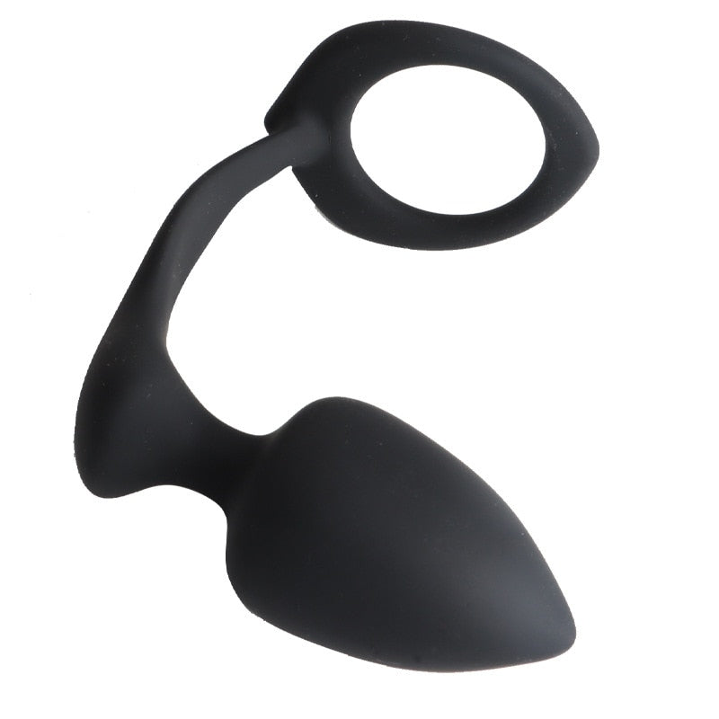 Rapture Cock Ring With Butt Plug | dmunderwear detail image 4