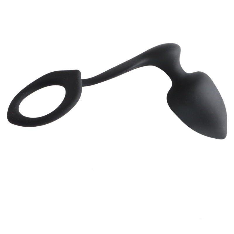 Rapture Cock Ring With Butt Plug | dmunderwear detail image 6