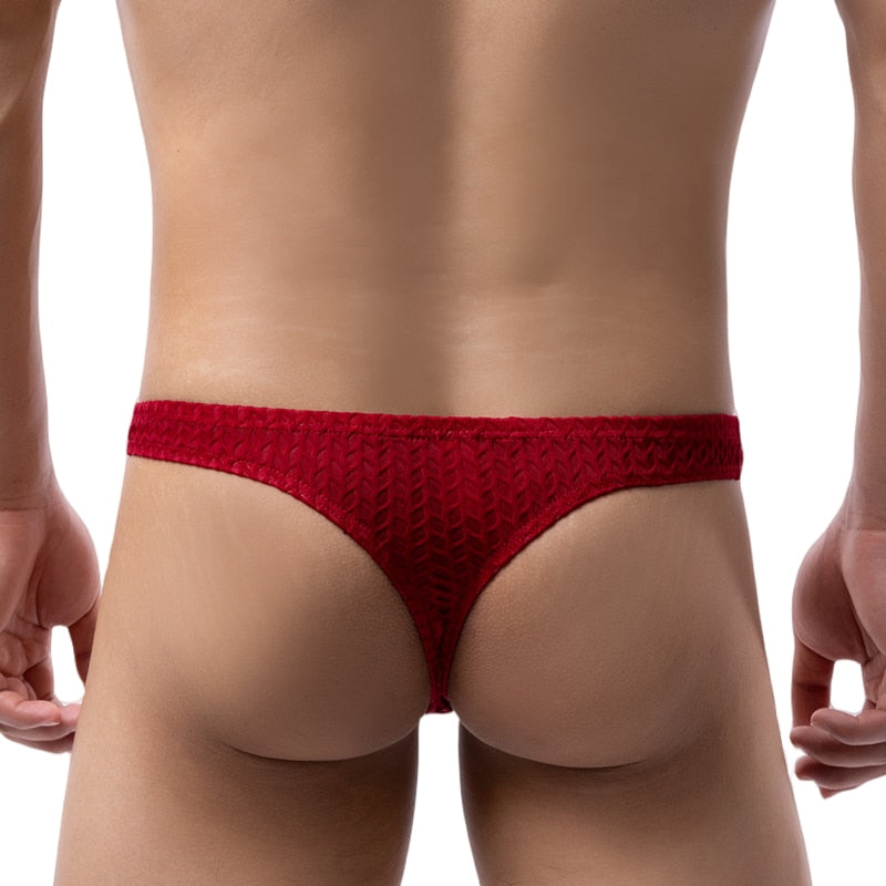 Regal Textured Thong | dmunderwear detail image 4