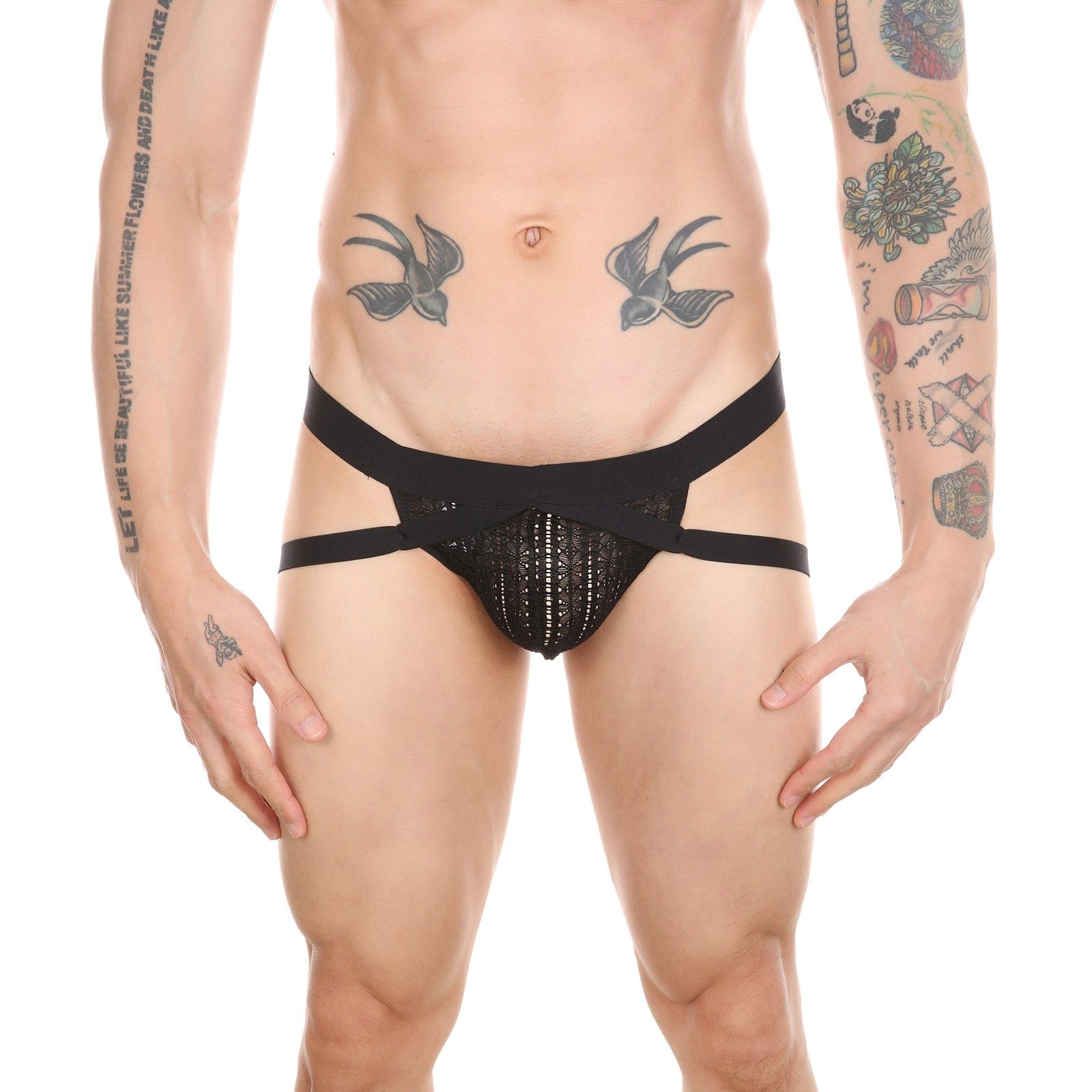 Revealing Lace Jockstrap | dmunderwear detail image 3
