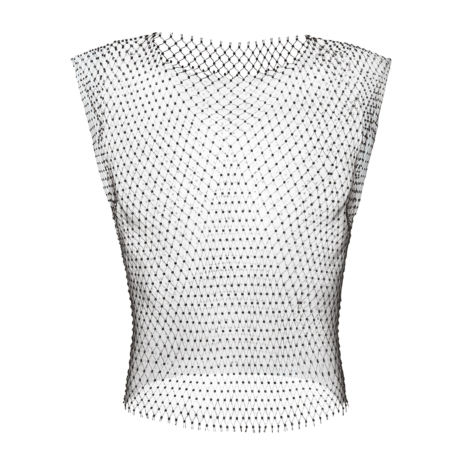 Rhinestone Fishnet Tank | dmunderwear detail image 6
