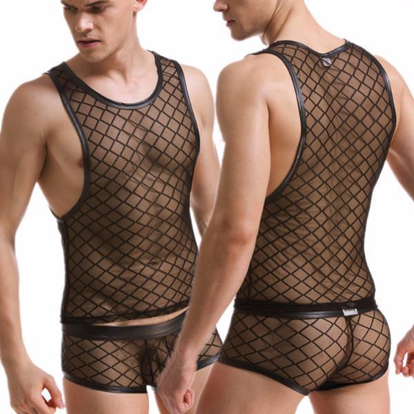 Rhombic Mesh Top + Boxer Briefs | dmunderwear