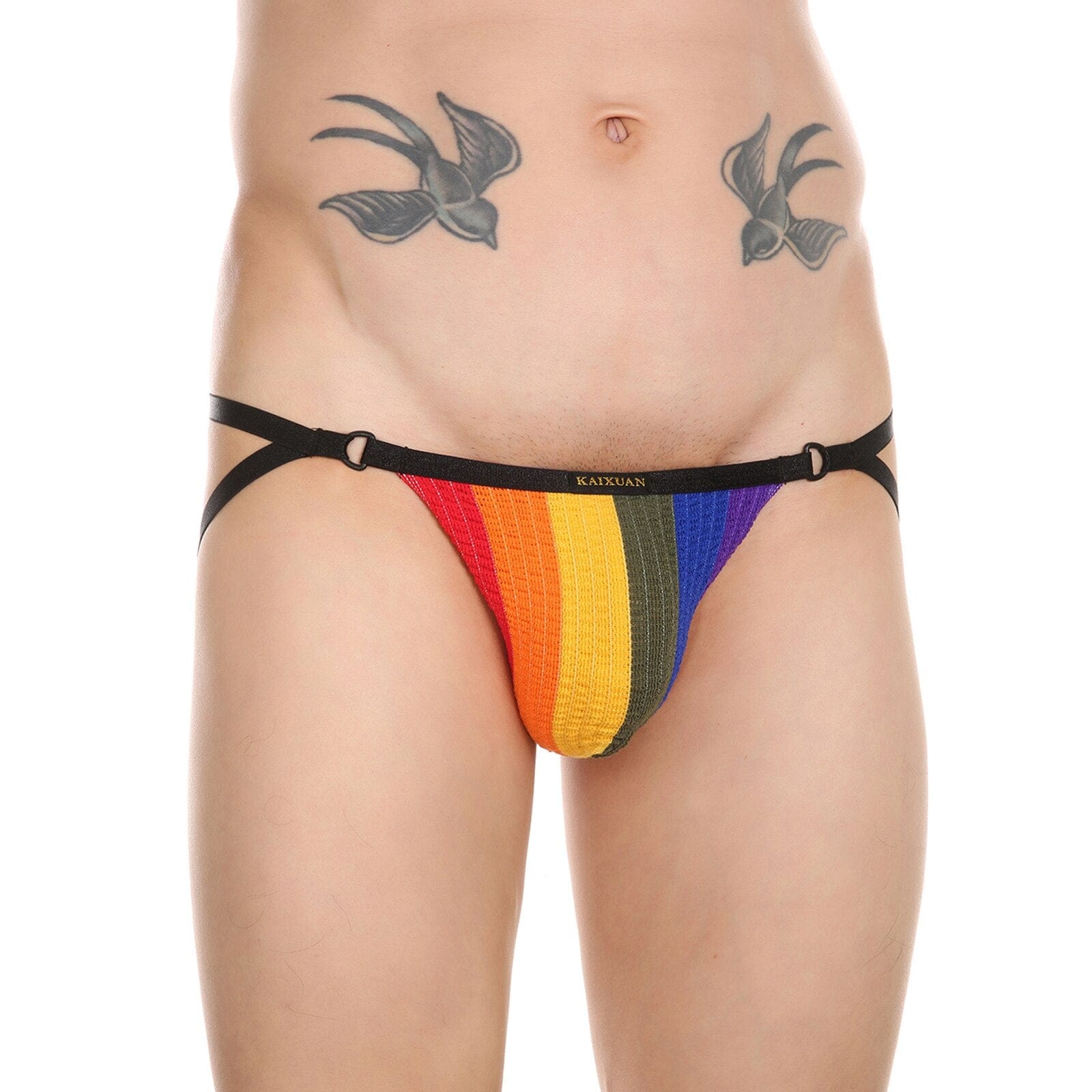 Ribbed Striped Sport Mini Jock | dmunderwear detail image 4