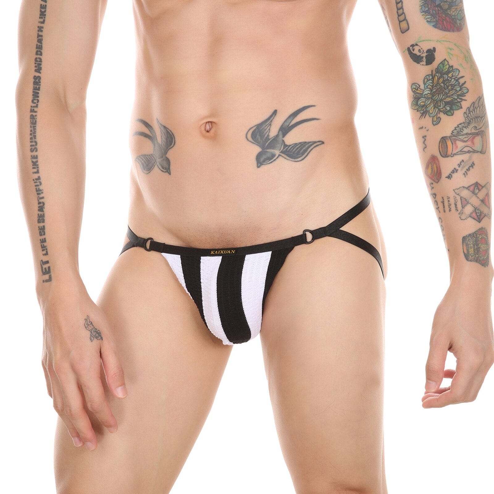 Ribbed Striped Sport Mini Jock | dmunderwear detail image 7