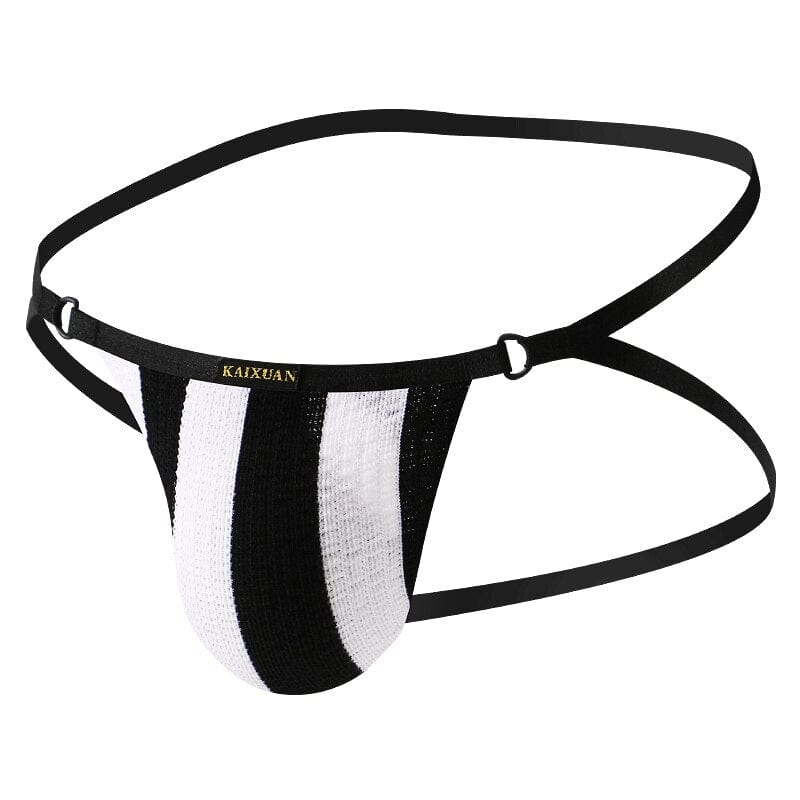 Ribbed Striped Sport Mini Jock | dmunderwear detail image 9