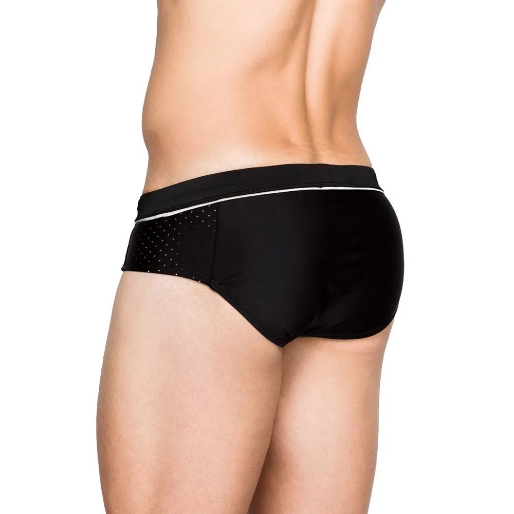 Ring Around Side Mesh Swim Briefs | dmunderwear detail image 3