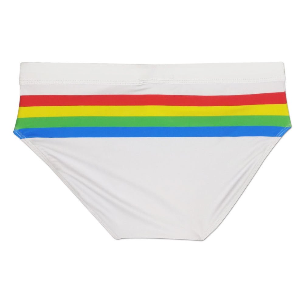ORVLS Ringaround Rainbow Swim Briefs | dmunderwear detail image 5