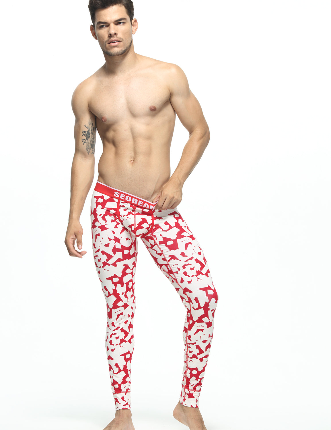 Low Rise Long Underwear Visual Arts Long John 60401 | dmunderwear detail image 3