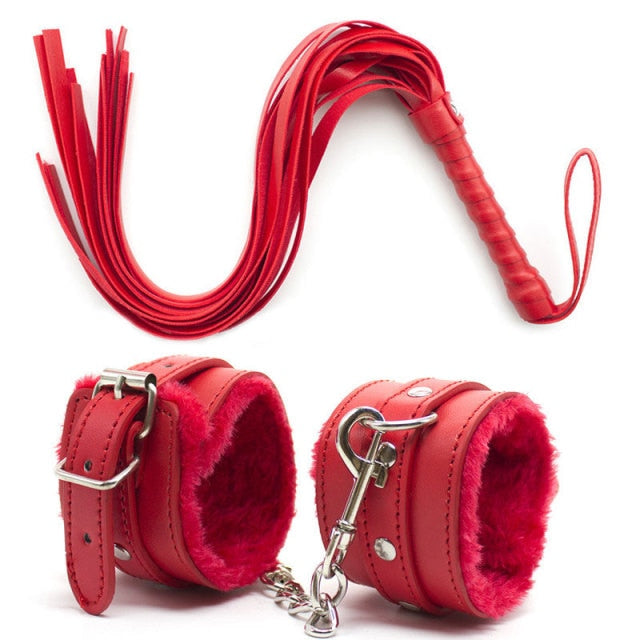 S&M Whip And Handcuffs Set | dmunderwear detail image 5
