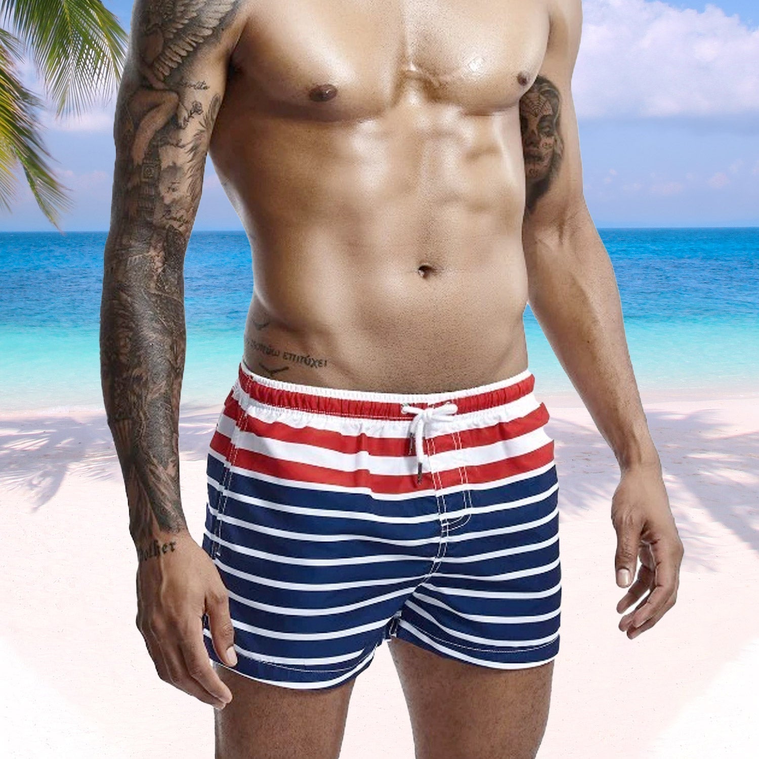 Sailor Striped Board Shorts | dmunderwear