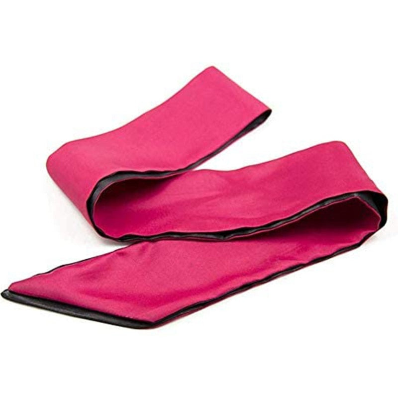 Satin Blindfold And Feather Tickler Whip | dmunderwear product image 3