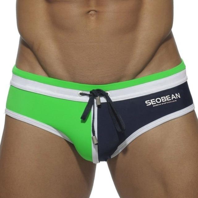 Seobean Two-toned Laced Swim Briefs | dmunderwear detail image 2
