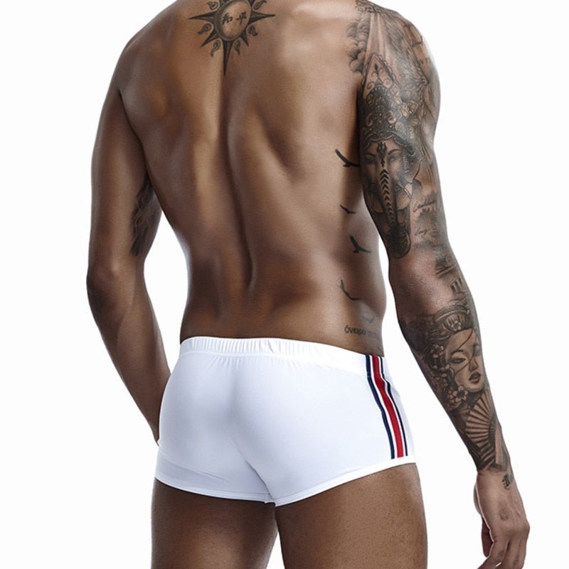 ORVLS Seobean Bold Stripe Swim Trunks | dmunderwear detail image 11