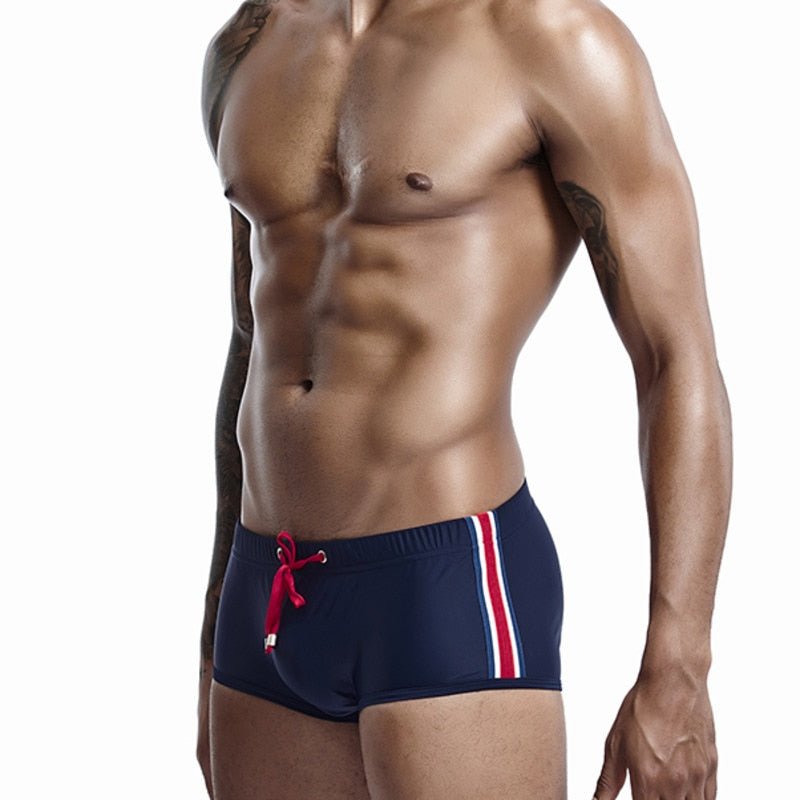 ORVLS Seobean Bold Stripe Swim Trunks | dmunderwear detail image 3