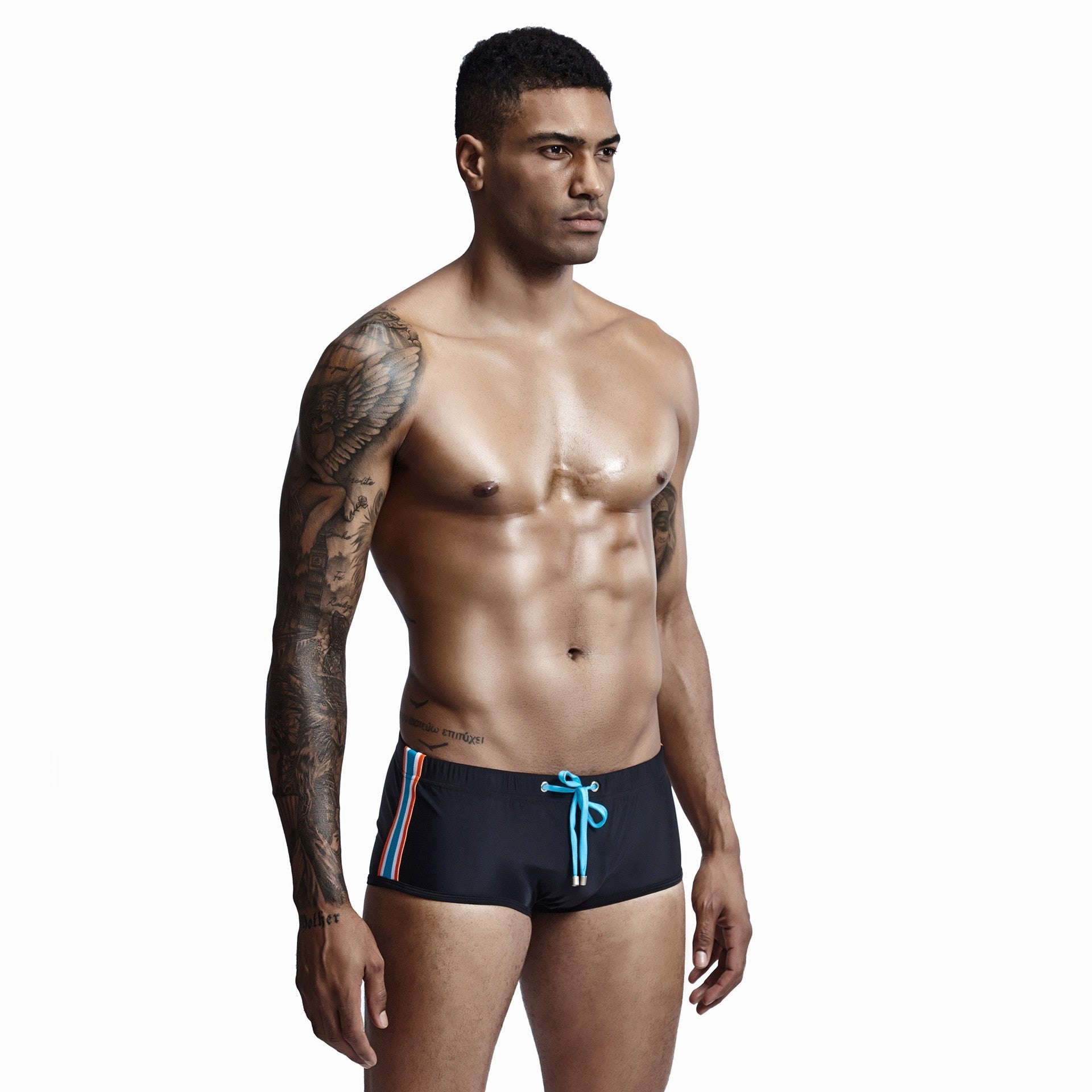 ORVLS Seobean Bold Stripe Swim Trunks | dmunderwear detail image 8