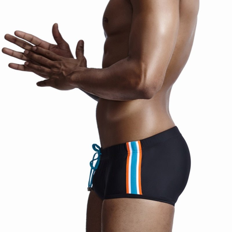 ORVLS Seobean Bold Stripe Swim Trunks | dmunderwear detail image 9