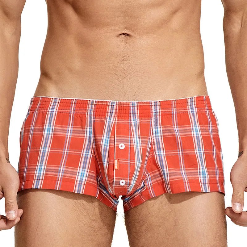 Seobean Bright Plaid Lounge Boxer Shorts | dmunderwear detail image 8