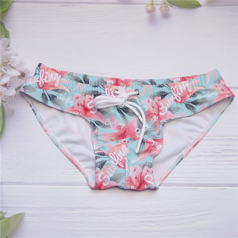 ORVLS Seobean Floral Swim Briefs | dmunderwear detail image 3