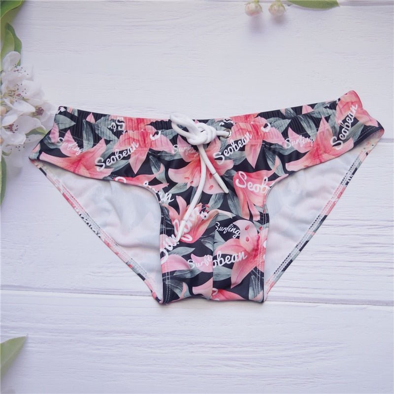 ORVLS Seobean Floral Swim Briefs | dmunderwear detail image 5