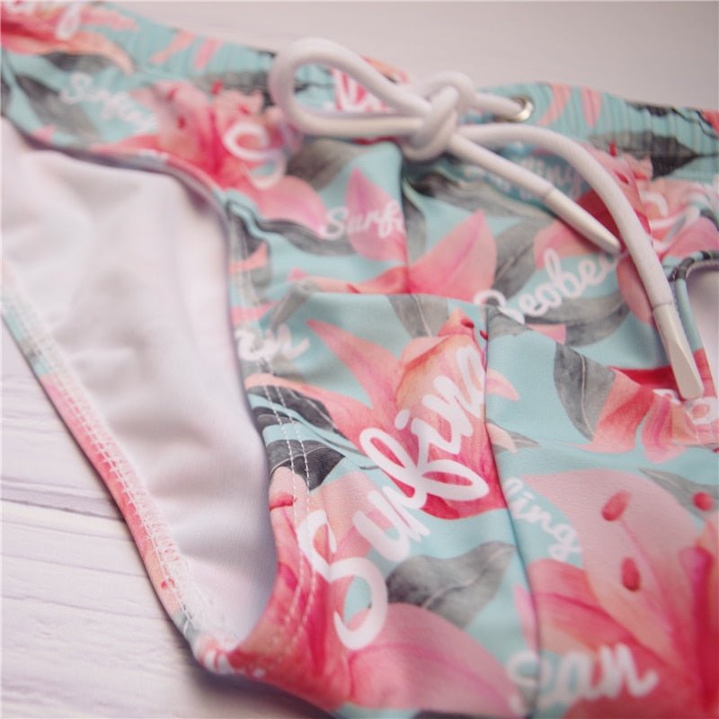 ORVLS Seobean Floral Swim Briefs | dmunderwear detail image 8