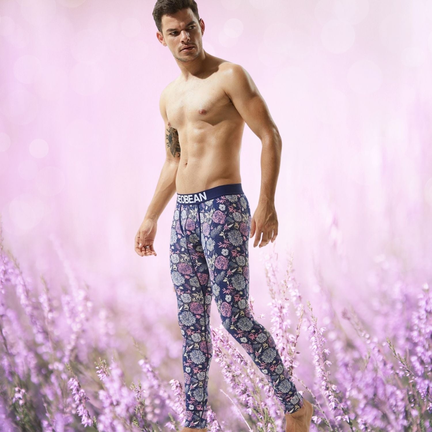 Seobean Floral Thermal Leggings / Underwear | dmunderwear